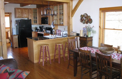 Wilson Creek Cabin | Beautiful timber frame home with spectacular mountain views. Secluded, fabulous.