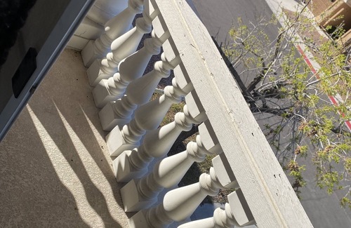 Las Vegas House | Bedroom with balcony