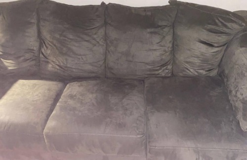 South Weymouth Apartment | Beds in living room space blocked off by curtains!
