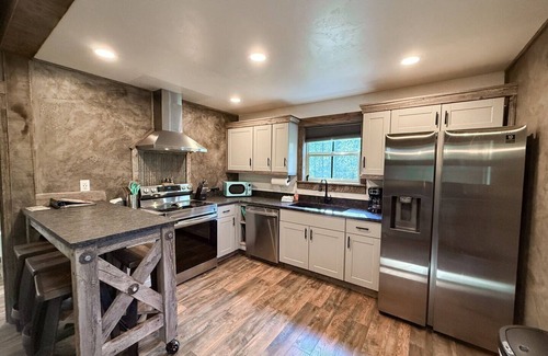 Whitefish House | Bison Ridge Cabin #1 | 4BR Getaway w/Hot Tub, Fire Pit & Grill | Sleeps 8!