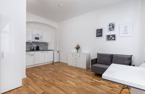Petrska ctvrt Apartment | Blue Vibe studio - Florenc - Sleeps 3