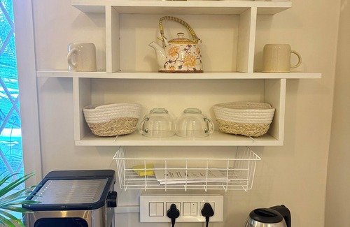 Benaulim Apartment | Bohame - Boho Poolside 1BHK, 2-Min Walk to Benaulim Beach