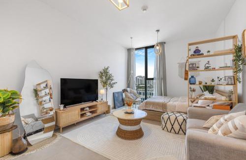 Sharjah Apartment | Boho Bloom Studio Apartment by JK