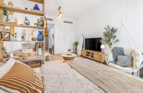 Sharjah Apartment | Boho Bloom Studio Apartment by JK