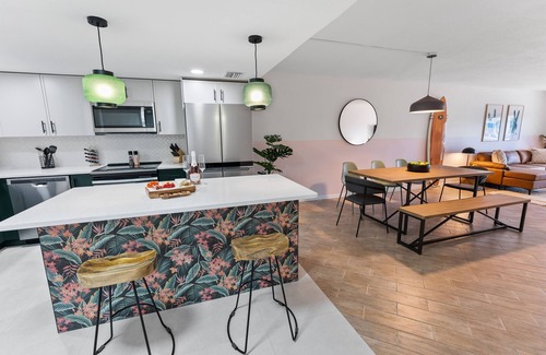 Avon By The Sea Condo | Boho-Chic Beachfront Escape: Pool, Private Balcony & Steps to the Pier