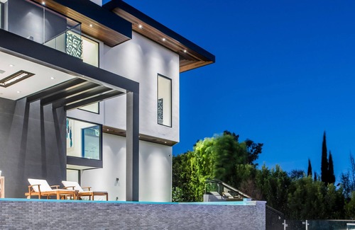 Bel Air House | Brand new modern masterpiece in Bel Air with exceptional ocean and city views!