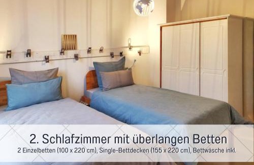 Sassnitz Apartment | BUDDE4 Fewo Knut - Early Check-in, Haustier, extralange Betten