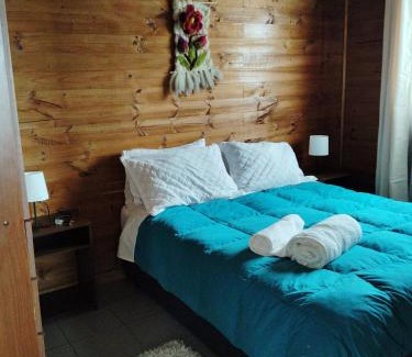 Las Cruces House | Cabaña con antejardín y Parrón
