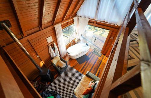 Leoberto Leal Cabin | Cabana na montanha, com hidro e Vista espetacular