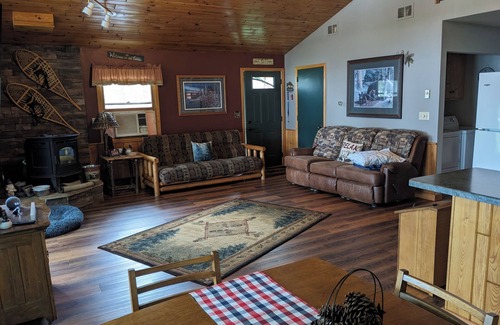 Phillips Cabin | Cabin on Soo Lake. Enjoy the views of the lake 66' from water's edge.