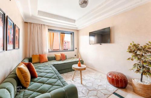 Gueliz Apartment | Calme & moderne - Piscine - Balcon - 2 SDB