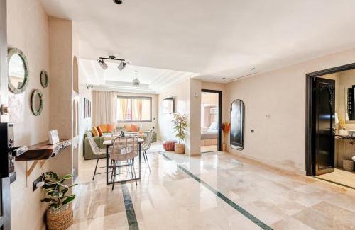 Gueliz Apartment | Calme & moderne - Piscine - Balcon - 2 SDB