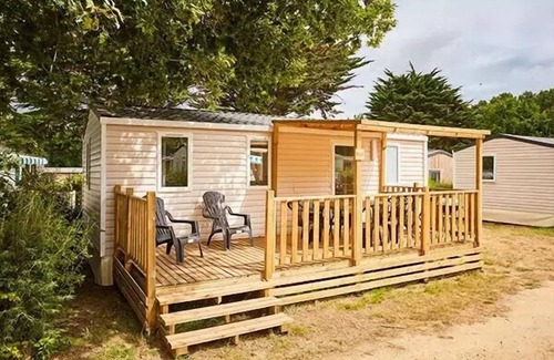 Torreilles-Plage House | Campsite Les Dunes* - Mobile home Comfort 4 rooms 6 people air-conditioned - TV