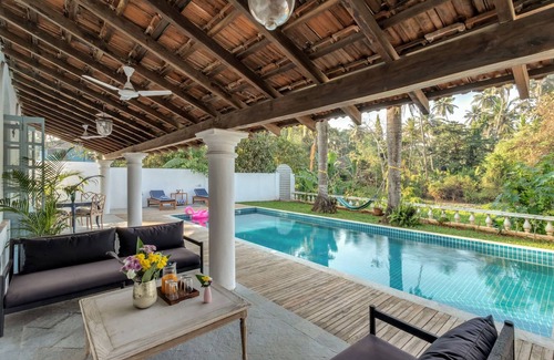 Pilerne Industrial Estates Villa | Casa Palms by Hireavilla -5br Villa w Private Pool