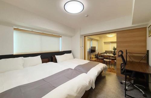 Hiroshima City Centre Apartment | Casaen by b hotel - Secure 1BR Apt with Dining & Living Space