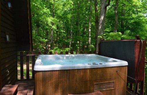 Eckerty Ski Chalet | Cedar A Frame Cabin 6 with HOT TUB on Patoka Lake in Southern Indiana