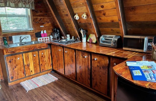 Eckerty Cabin | Cedar A-Frame Chalet Cabin 1 located on Patoka Lake in Southern Indiana
