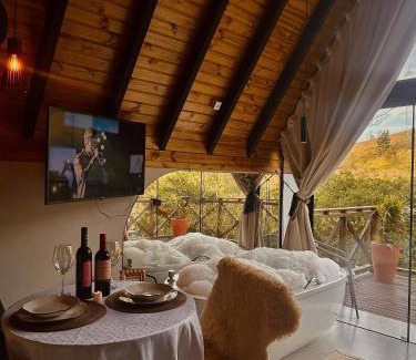 Gravatal Ski Chalet | Chalé das montanhas gravatal chalé luz da lua