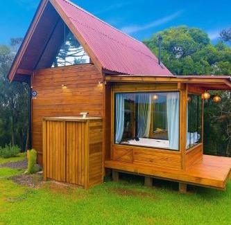 Bom Retiro House | Chalé na Pousada Eco das Aves próximo a vinícola Thera