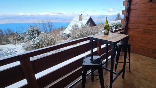 Thollon-les-Memises Ski Chalet | Chalet les Alpages vue panoramique sur le lac Léman