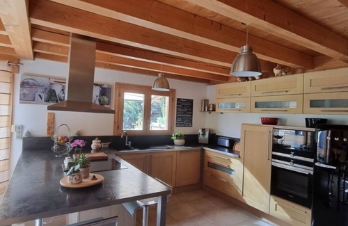 Manigod Ski Chalet | Chalet with panoramic mountain views, south-facing and cosy interior