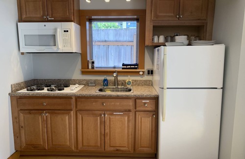 Ballard Apartment | Charming Ballard Studio: King Bed, Private Backyard, EV Charging & Parking