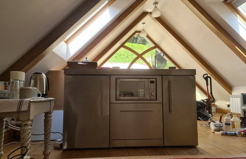 Saint Aubin Apartment | Charming en-suite bedroom with patio in St Aubin
