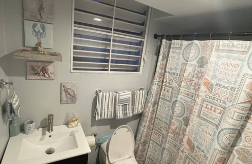 Barceloneta House | Charming Tiny little blue house 2-bedroom house in peaceful Barceloneta with AC