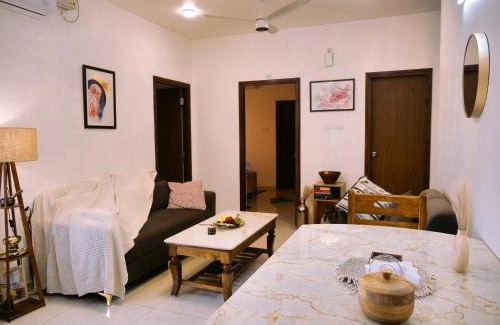 Chicalim Apartment | Cherry Blossom Hideaway Elegant 3BHK Cozy Ambience With Pool
