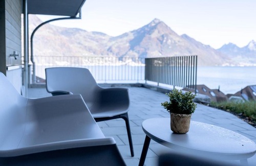 Beckenried Apartment | Chez-Marie Vue fantastique entre lac et montagne