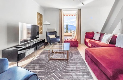 Veytaux Apartment | Chic 2 bedroom apartment near Chillion castle