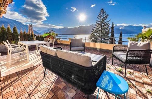 Veytaux Apartment | Chic 2 bedroom apartment near Chillion castle