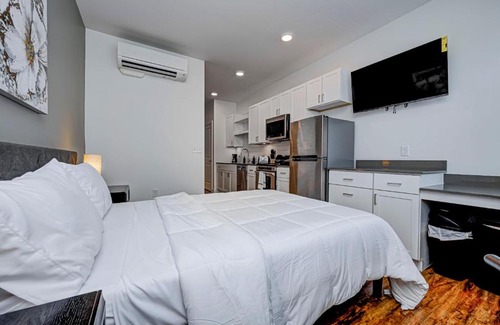 Fountain Square Apartment | Chic Modern Studio Apartment by Stay Gia