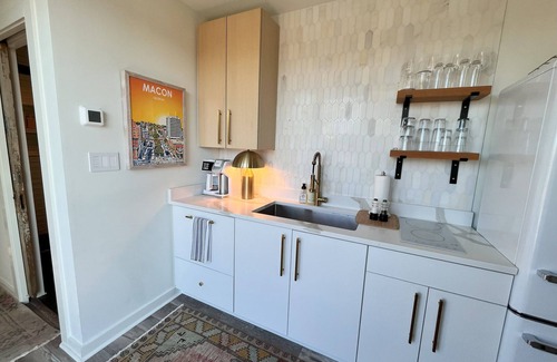 Macon House | Chic Urban Escape-Stylish Shipping Container Stay in Downtown Macon!