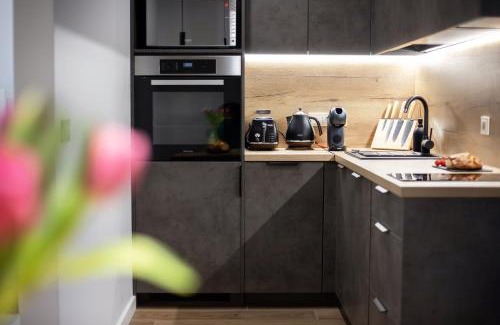 Business District Apartment | City Center Sanctuary Modern Business-Class Studio with Free Parking in the Heart of Vilnius