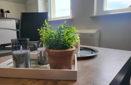 Wolmirstedt Apartment | City Lounge an der Feuerwache mit Außenbereich mit Klimaanlage