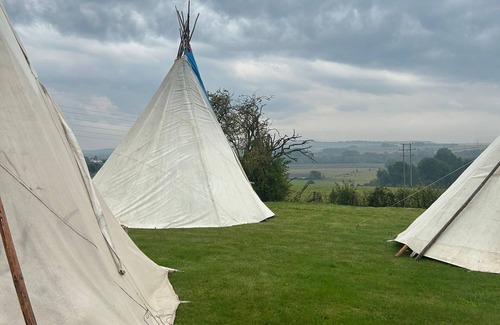 Bulford RV Rental | Classic Tipi with county view