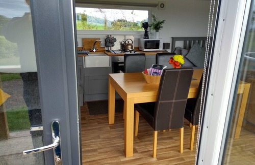 Dalry House | Cleeves Cabins, Arran Luxury Lodge With hot tub