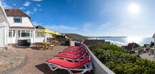 Mortehoe House | Coast View - 5 bedrooms with hot tub & sea views
