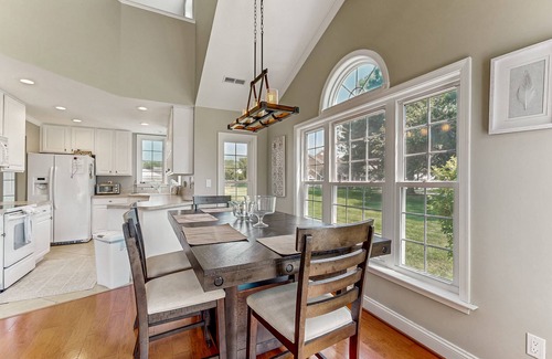 Ocean Pines House | Coastal resort with pool, golf, fireplace, W/D, sunroom & beach access