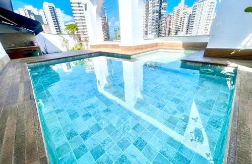 Tombo Apartment | Cobertura com piscina e churrasqueira, 200m da praia, 3 dormitórios para até 6 hóspedes