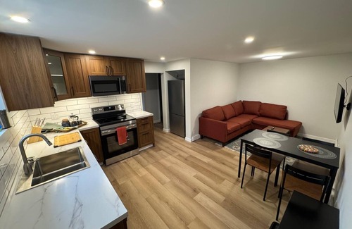 Jasper Apartment | Come On Inn-recently renovated basement suite.