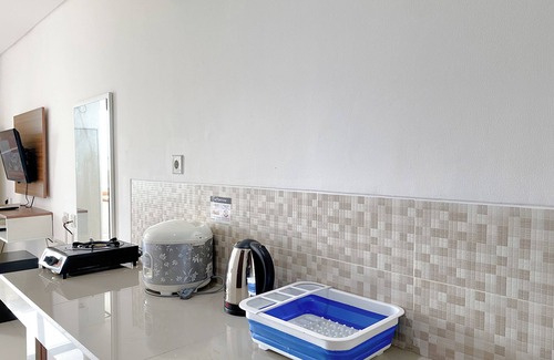 Cikarang Apartment | Comfy Studio With Twin Bed At Enviro Apartment