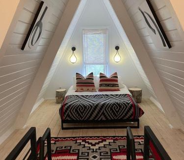 Canoncito Ski Chalet | Cool A-Frame Cabin Rental in New Mexico, for Unforgettable Vacations on the Pecos River