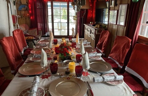 Chateau-d'Oex Ski Chalet | Cosy Chalet in Swiss Alps stunning views 360deg with river below unspoiled area.