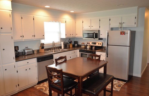 Etoile House | Country setting with mature trees, large deck. Game/Rec room, Fire Pit and Grill