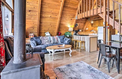 Arrowbear Lake House | Cozy A-Frame with Hot Tub Near Arrowbear Lake!
