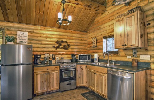 Lazy Acres Cabin | Cozy and Rustic "Bear Themed" Cabin~private pond and 7 miles to YNP entrance!