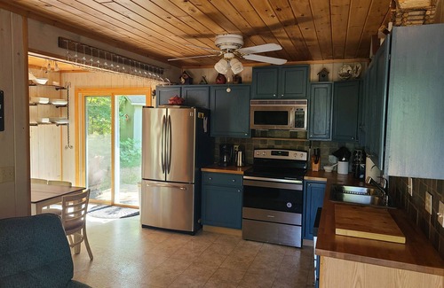 Webster Cabin | Cozy Private Lake Cottage 3-bedroom in the Northwoods with AC, Wi-Fi