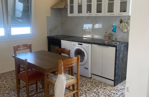 Kavala Apartment | Cozy three-room first floor apartment with dining kitchen and balcony